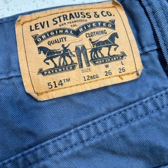 Levi’s 514 straight boys 12 regular 26x26 - Picture 5 of 6